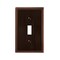 Amerelle Wall Plate, Number of Gangs: 1 gang Die-cast Metal, Aged Bronze Finish, Brown 77TDB - alternate 1